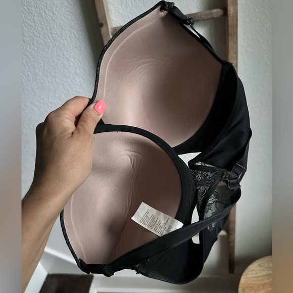 Warner’s Simply Smooth Look Black Underwire Racerback Bra Sz: 38D - Picture 7 of 10